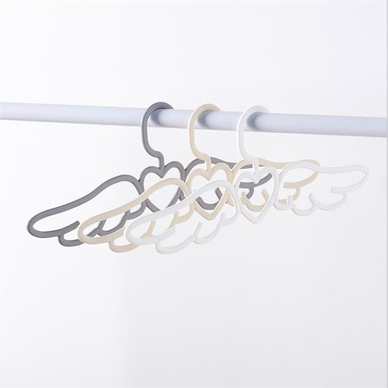 5 pcs/lot Angel wings Clothes Hangers Children Adult Shirt Trouser Coat Hanger Clothes Multifunction Non-Slip Accessories Rack