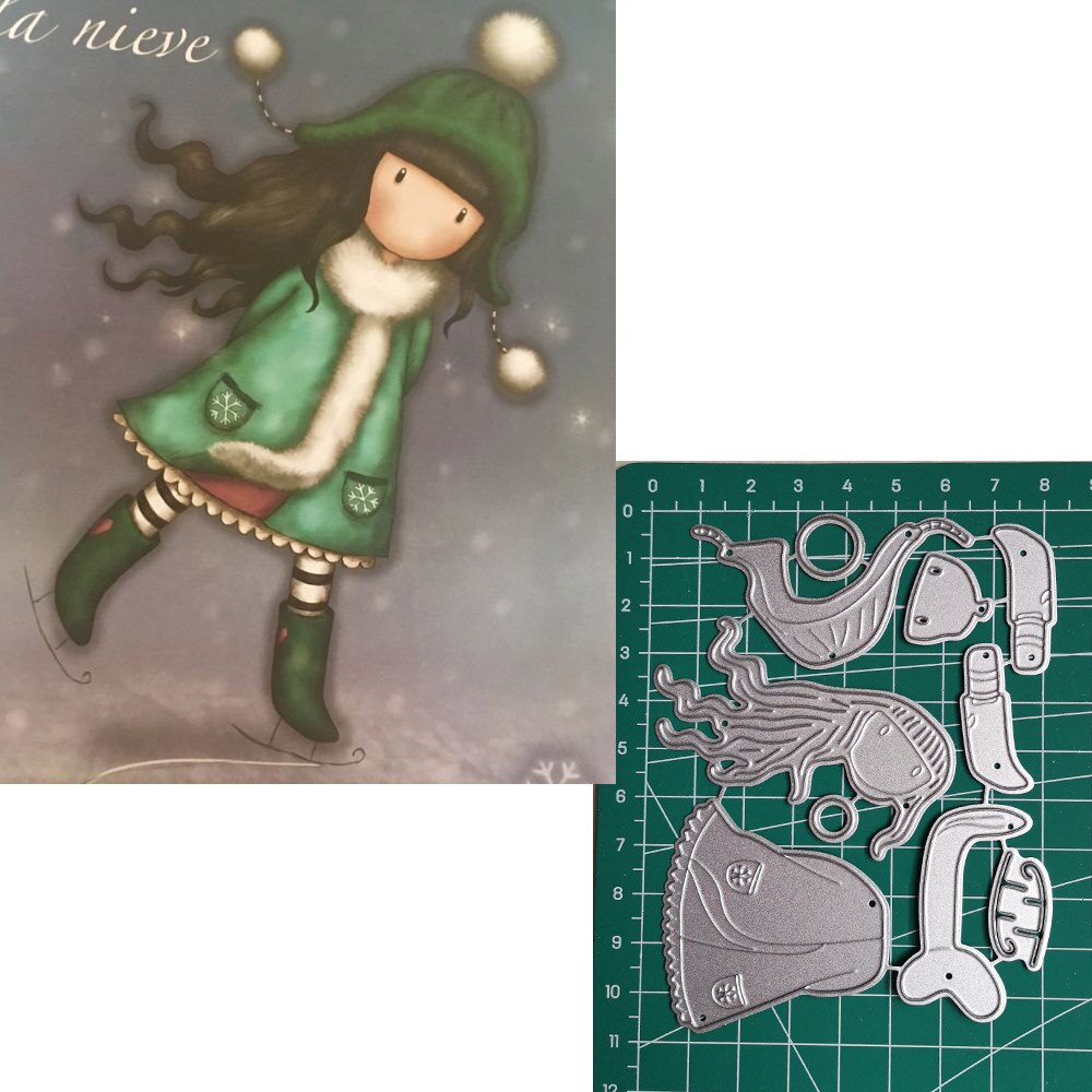 76 Clown mädchen schablonen für diy scrapbooking sterben neuheiten metall schneiden stirbt für karte, der rahmen stirbt: 78