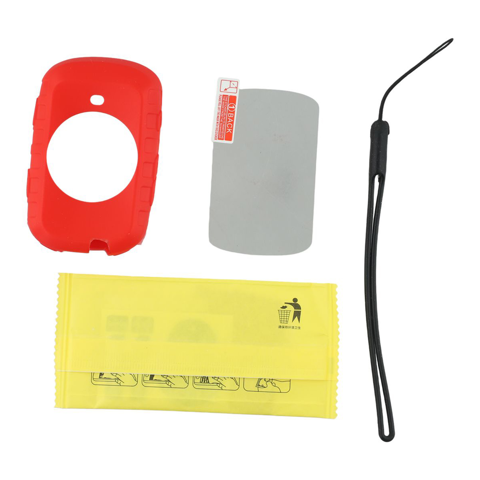 Juste de protection pour ordinateur de vélo Garmin Edge 530, compteur de vitesse sans fil, étui de protection en silicone, écran en verre Guatemala: Rouge