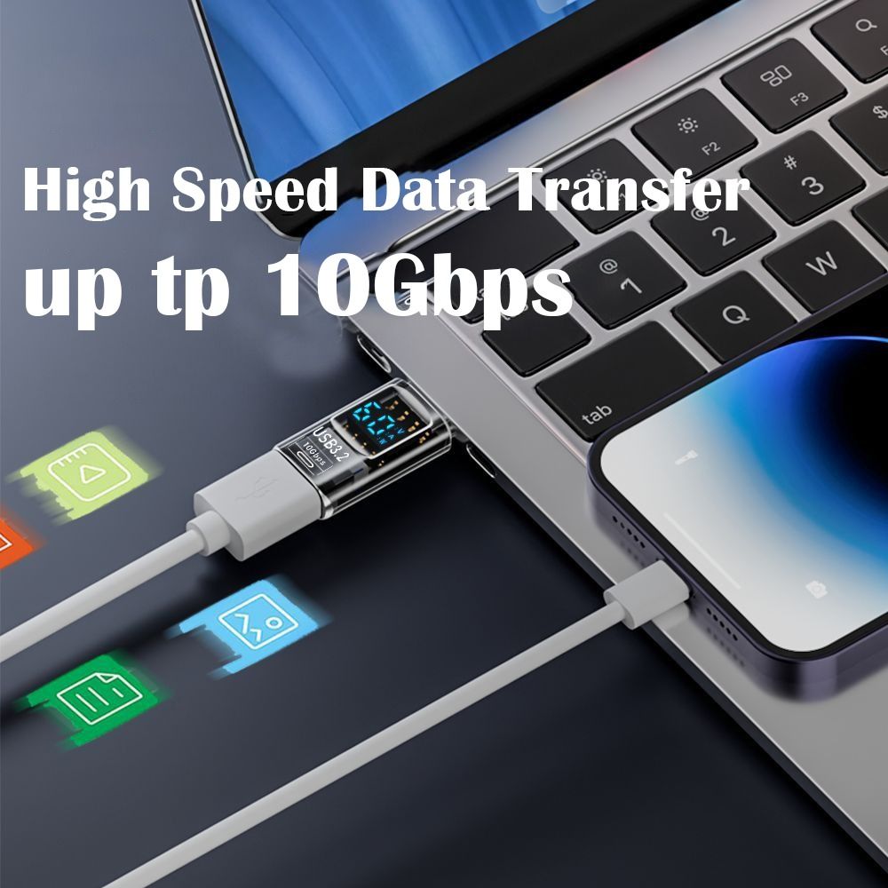 USB 3.2 Digital Display Adapter 10Gbps USB Male TO USB Female Converter Fast Charging Data Transafer USB C Adapter For PC Laptop