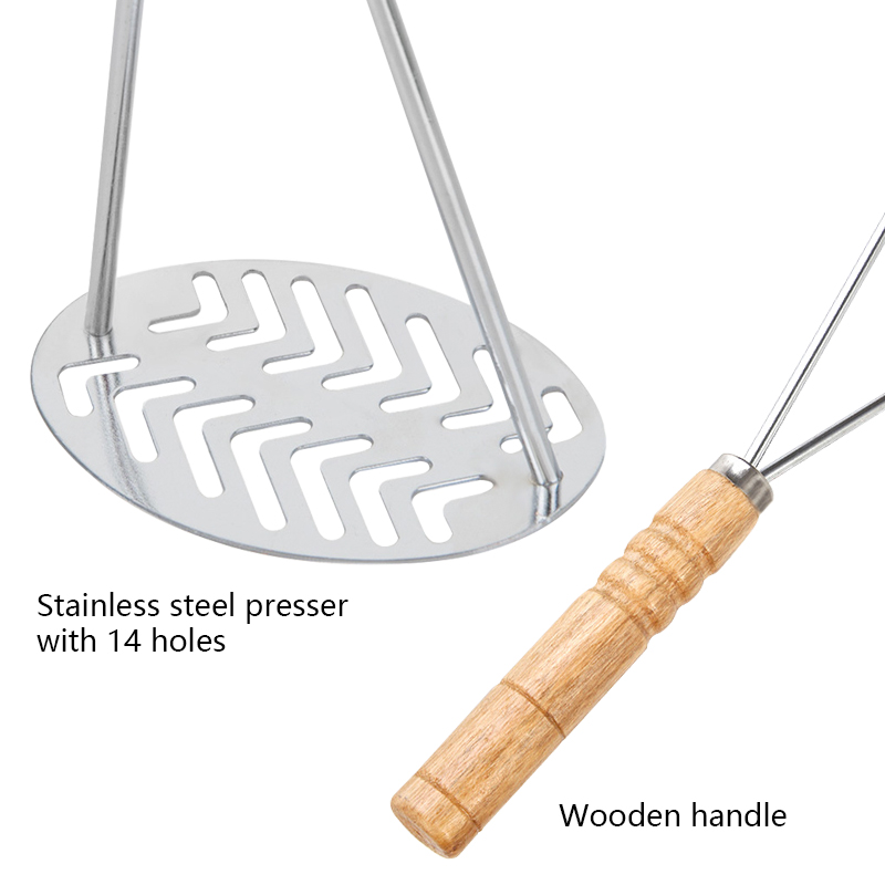 KONCO Aardappelstamper Aardappel Modder Crusher keuken Gadgets Fruit Groente Gereedschap Rvs plantaardige chopper