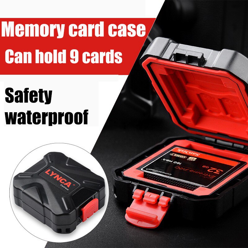 Camera Memory Card Storage Water-Resistant Case for SD/Micro SD/TF/CF/XQD Cards