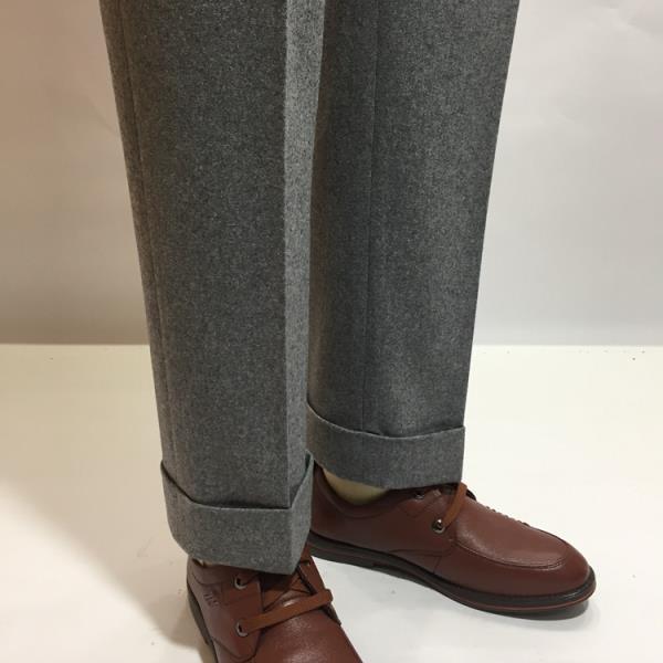Trousers for Men Wool Tweed Pants Retro Men Trousers Autumn High Waist Pants Gentleman Trousers Suit Male Men&#39;s Clothing
