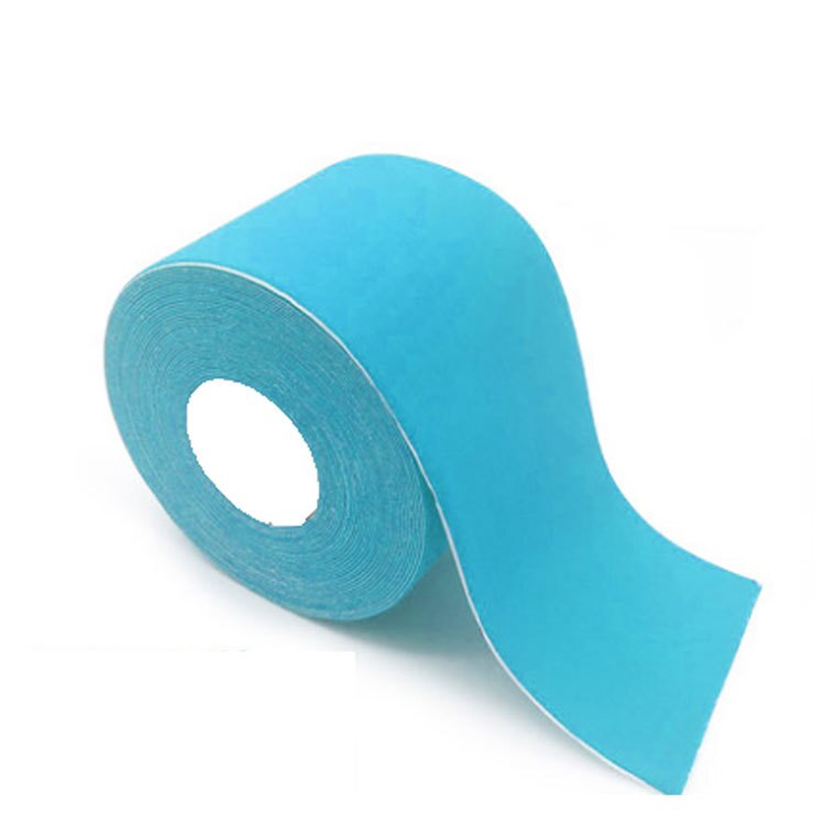 Vier Seiten Elastischen Muskel Sport Tape kinesiologie Sport Aufkleber Kinesiotapes Rolle Baumwolle 5cm * 5m Nylon Intramuskuläre Verband: 4 blue / 5cmX5m