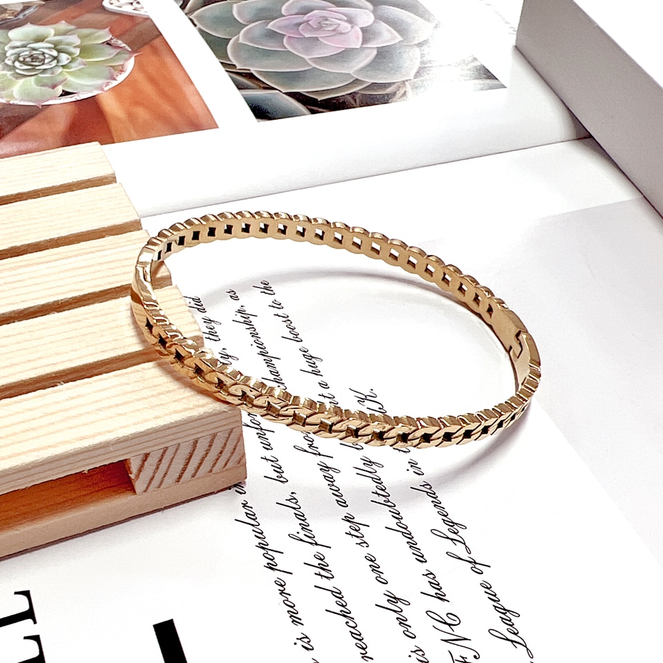 Hot!! Nowe piękne miłośników bransoletki kobieta bransoletki 18 K bransoletki ze stali nierdzewnej wkładka cyrkonia złota damska biżuteria na prezent