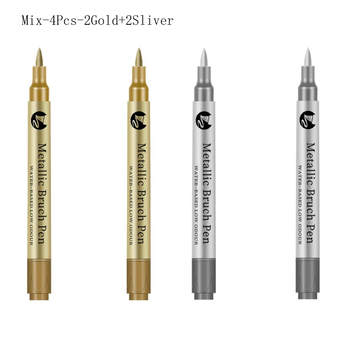 1/2/6/12 Stuks Art Markers Goud/Sliver 1-4MM Pen Tip Hervulbare Inkt Waterdicht voor Schilderen Wielnaaf Kleur Reparatie Schoolbenodigdheden: Paars