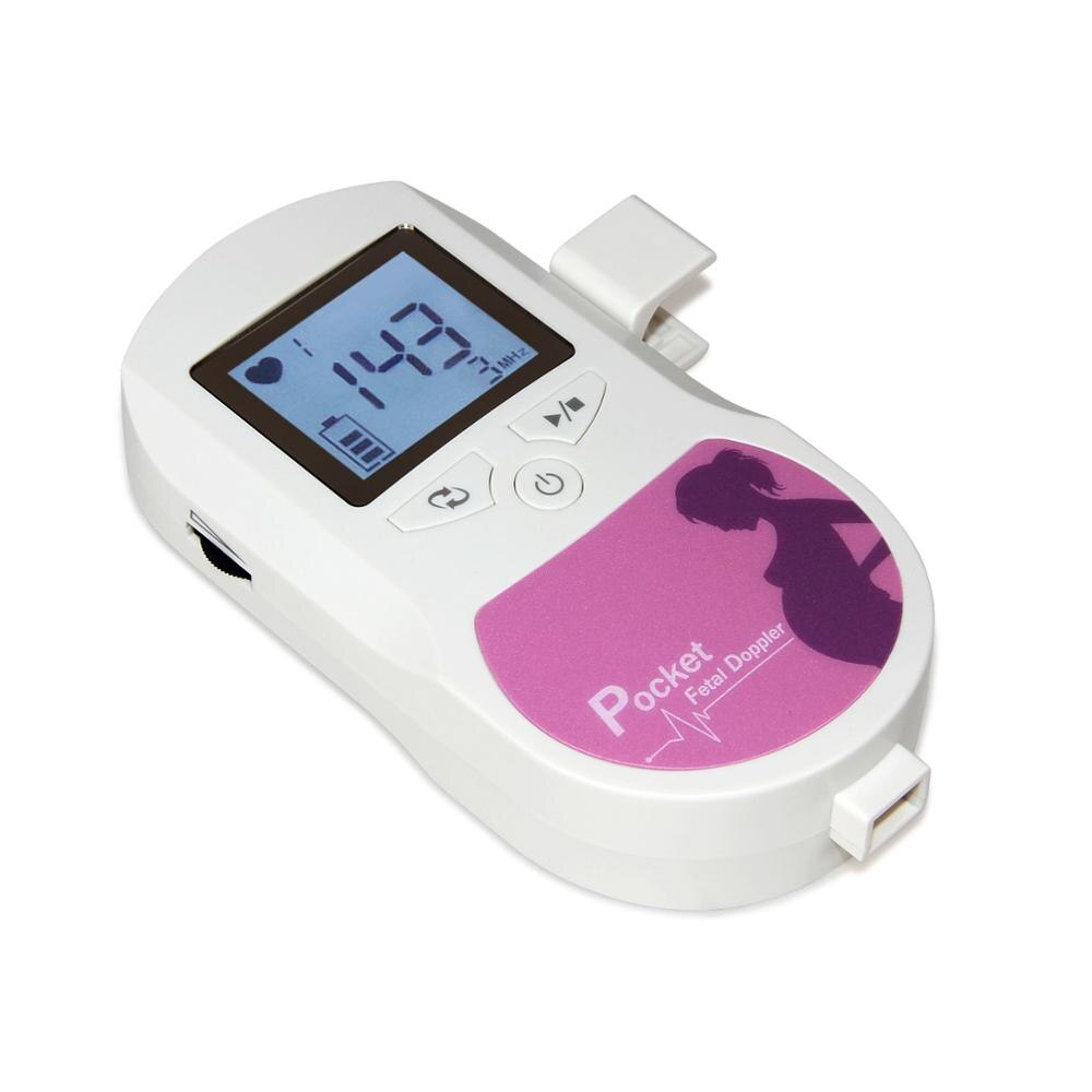 Prenatal heart Baby sound Monitor 3mhz probe ,Blue and Pink Pocket Monitor