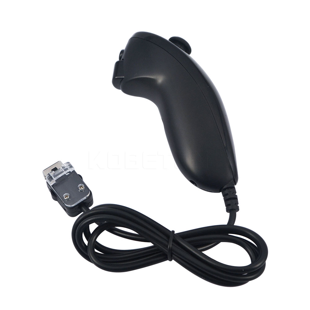 ViGRAND 1 pcs Nunchuck Controller Voor Nintendo Wii Console: black