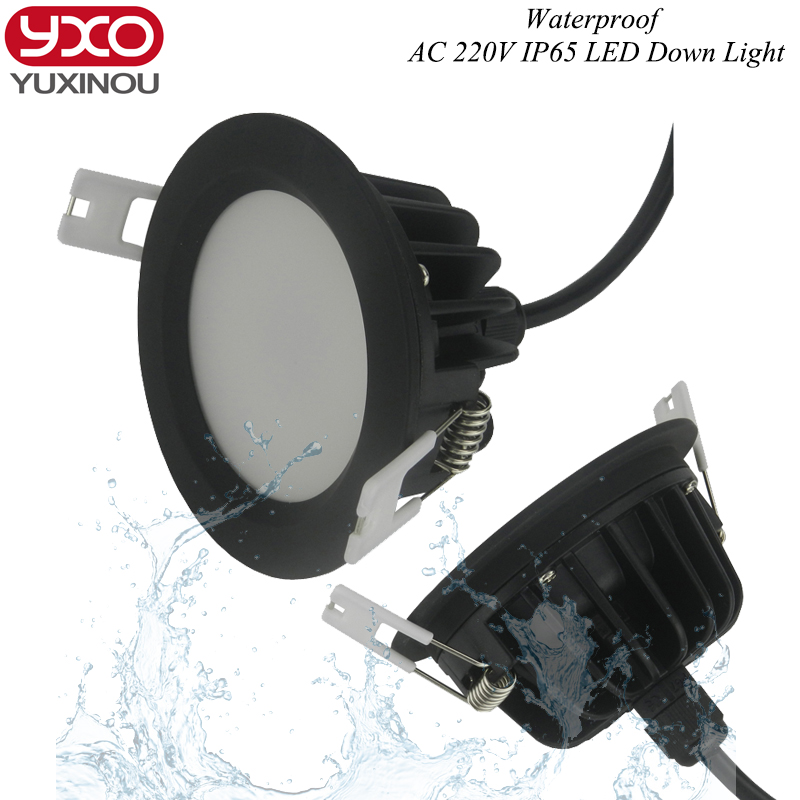 1pcs 5W 7W 9W 12W 15W Waterproof IP65 Dimmable led downlight smd dimming 12W LED Spot light led ceiling lamp AC 85-265V