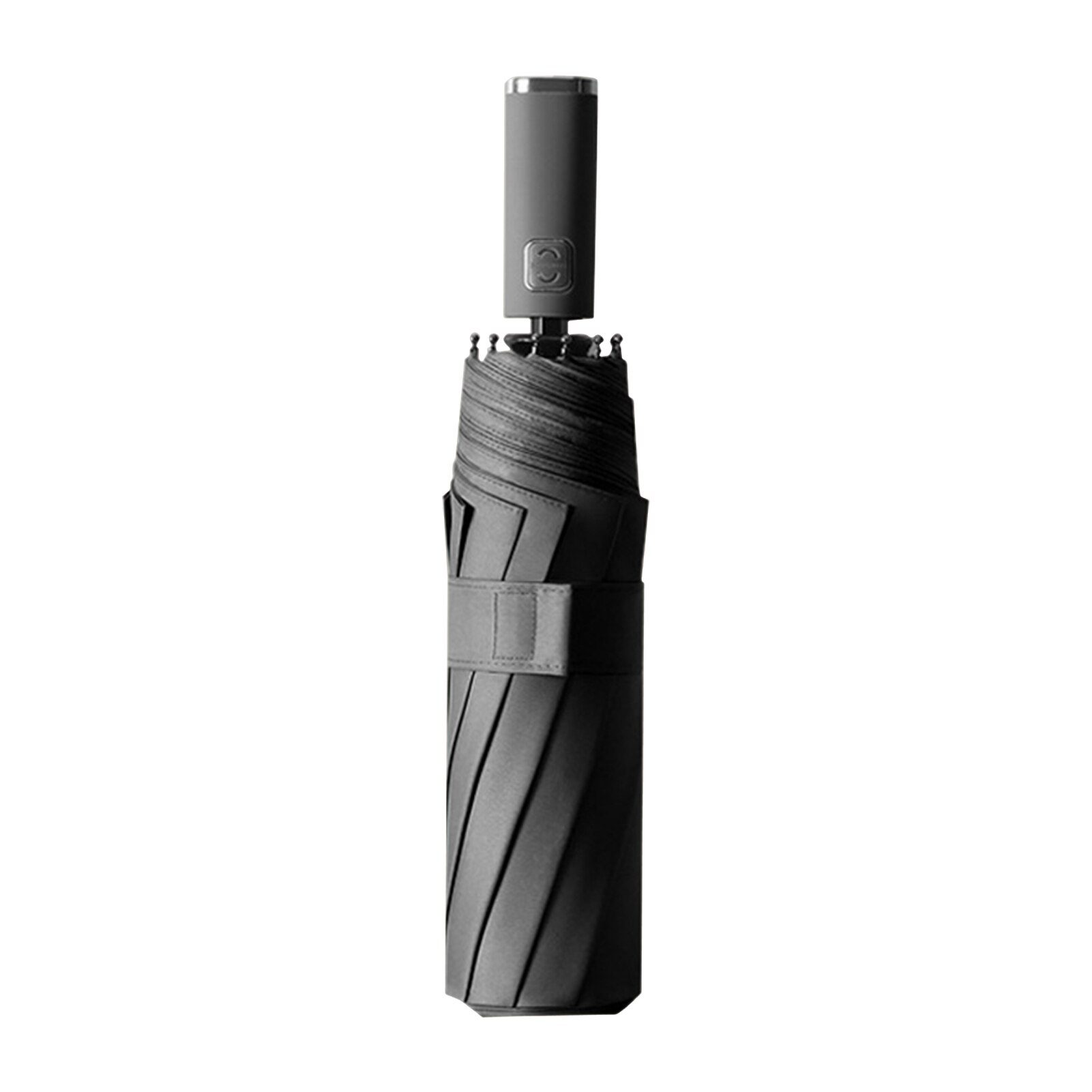 For Rain Windproof Waterproof Travel Compact Lightweight Kids Adult Outdoor Camping Emergency Folding Umbrella Sun Protection: Black