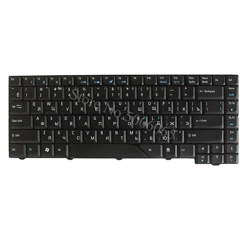 Russian Keyboard for Acer Aspire 5315 6920 MS2220 5312 4730 4730Z ZO1 1641 5930G 4520G 4510 6920G 6935G 4930G 6935 7300 RU: Black