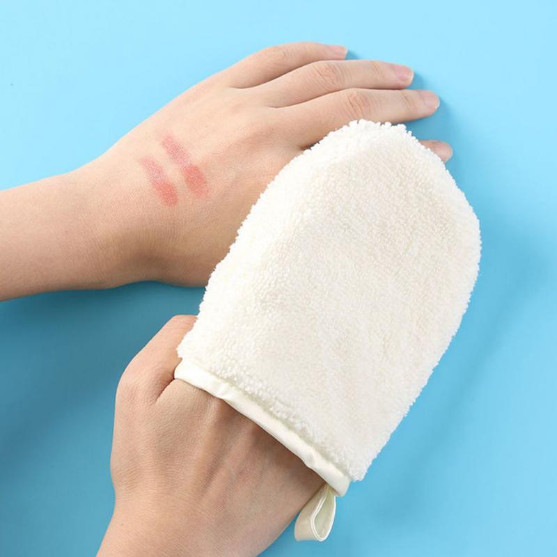 1PC Comfortable Microfiber Facial Cloth Face Towel Water Remover Cleansing Glove Reusable Remover Tool
