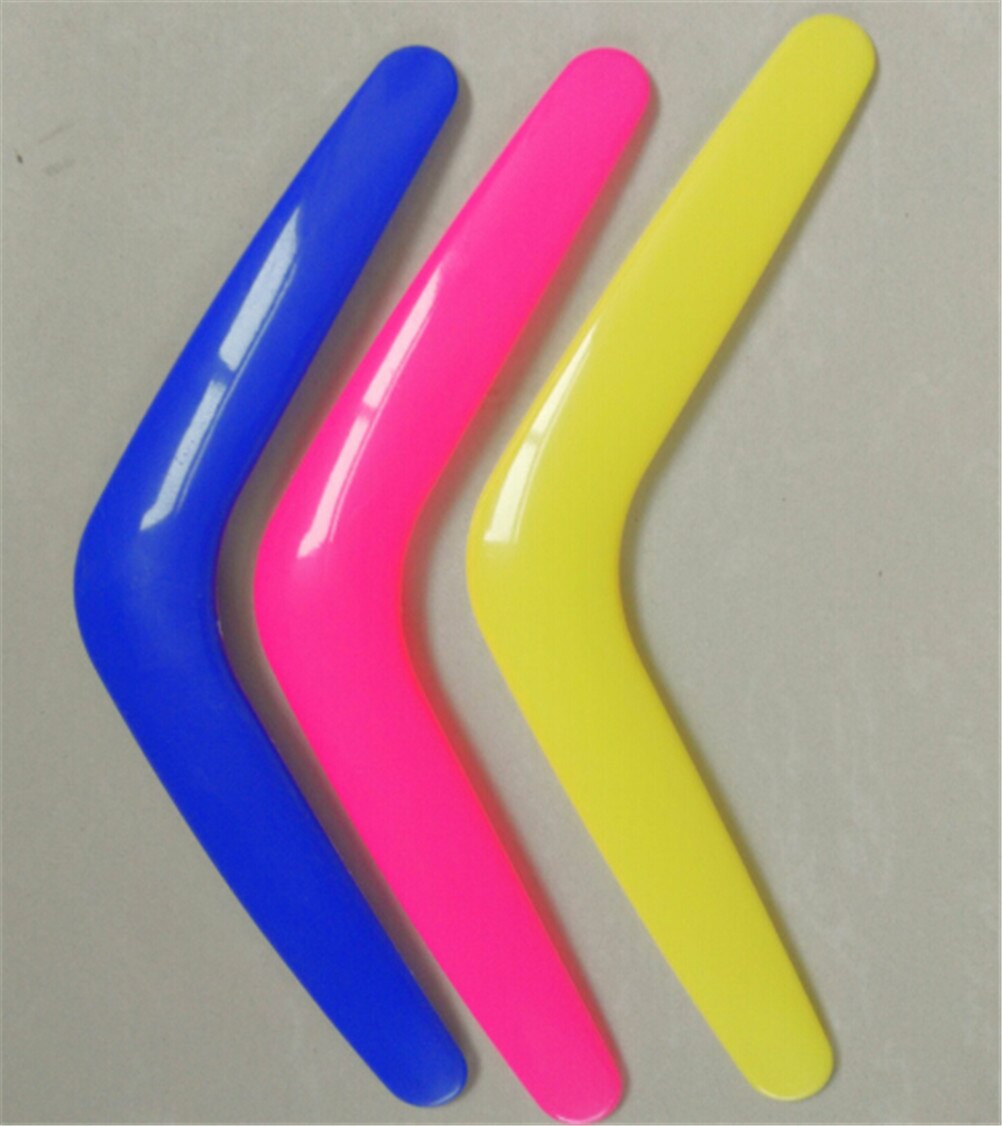 V Vorm Boomerang Handgemaakte Plastic Outdoor Fun Sport Lichtgevende Outdoor Park Speciale Vliegende Speelgoed Vliegende Schijf Vliegende Schotel
