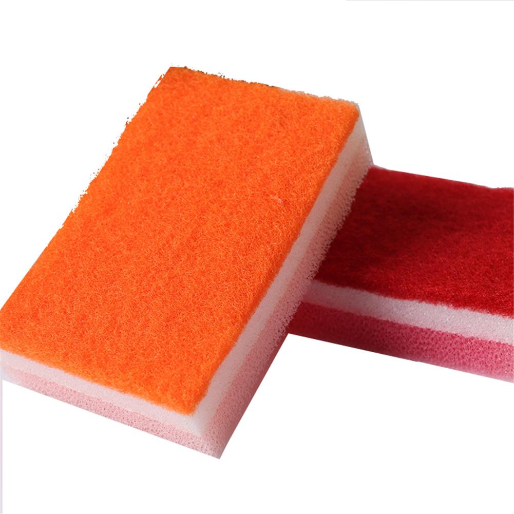 10PCS Three-layer Dishwashing Sponge Non-stick Pot No Trace Kitchen Cleaning Magic Rub Sponge Home Sponge Block