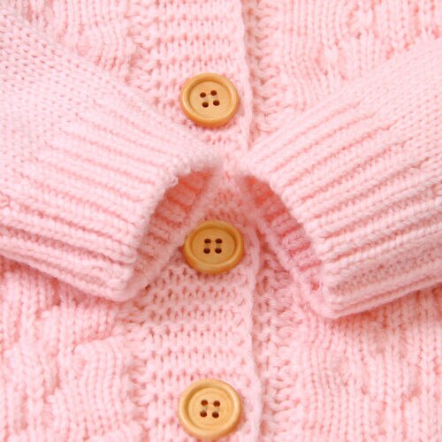 Baby Truien Peuter Infant Jongens Meisjes Gebreide Outfit Kleding Leuke Kind Baby Hooded Met Oor Winter Warm Vest Jas Bovenkleding