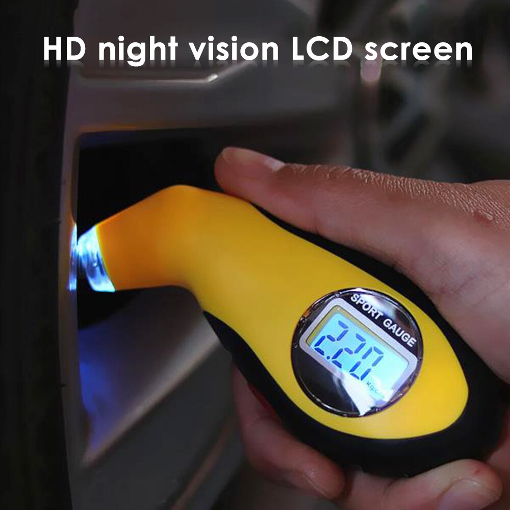 Tyre Air Pressure Gauge Meter Electronic Digital LCD Car Tire Manometer Barometers Tester Tool for Auto Car Motorcycle