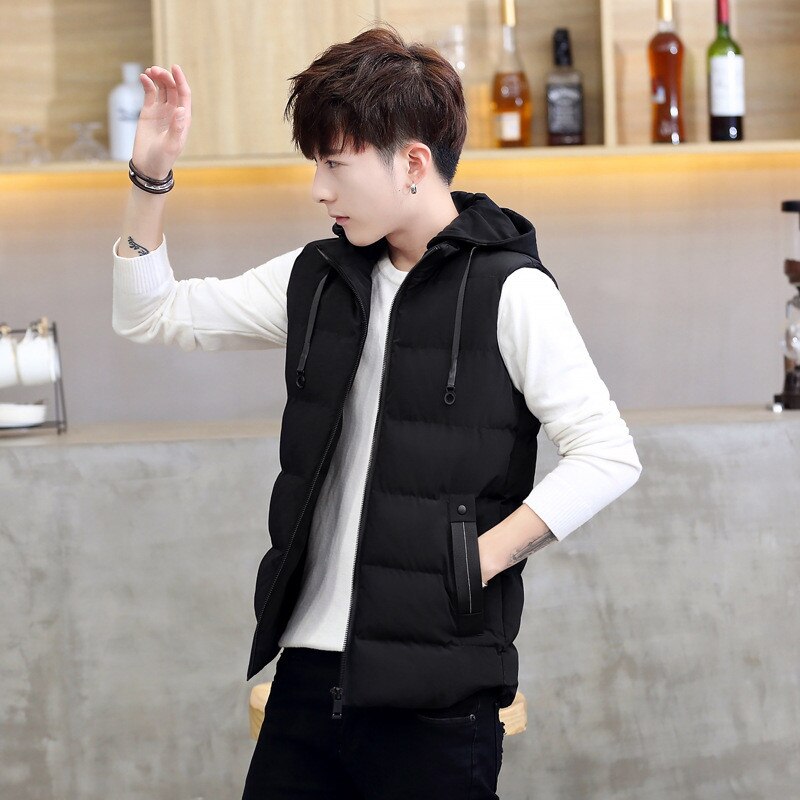 Gilet d'hiver pour hommes sans manches grande taille 4XL, gilet pour hommes, manteau détachable, décontracté