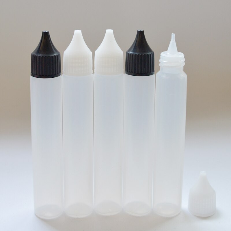 10pcs 30ml Pen Shape Plastic Dropper Vial For Liquid Empty Long Slim Soft Bottle