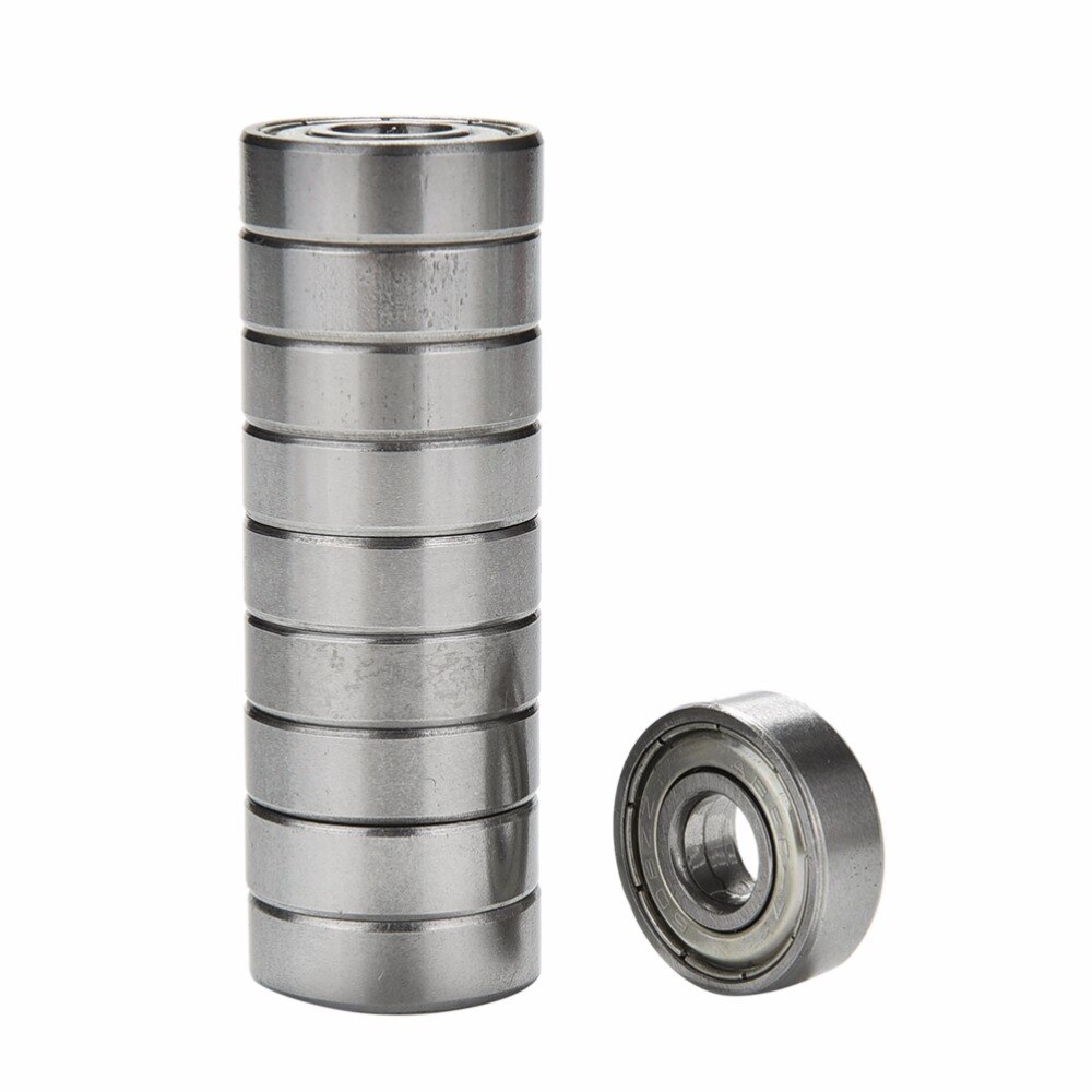 10 Stks/partij Abec 7 608ZZ Assen Rvs Lagers Roller Scooter Kogellagers Skate Skateboard Wielen Zilver Lagers