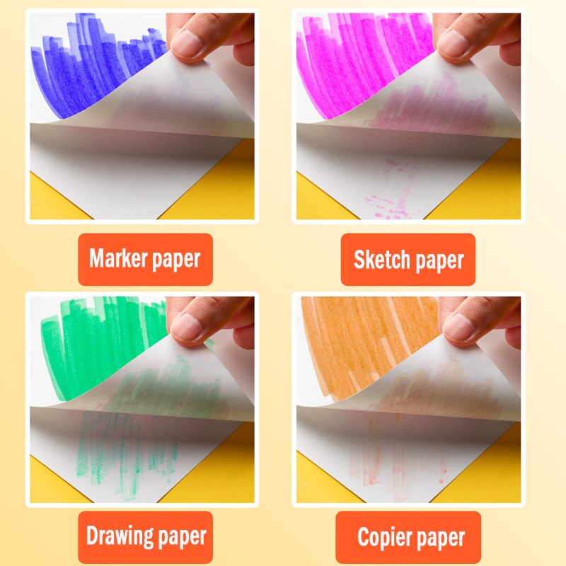 Marke Special Paper 50 Sheets 120G A4 Drawing Paper 8k Sketch Paper 16k Art Students Large White Paper Hand-Painted Newspaper