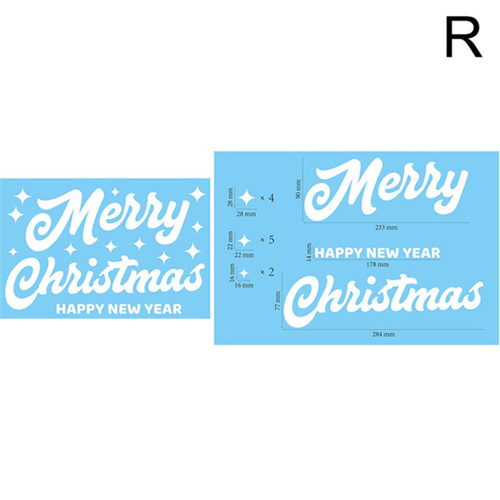 Plastic White Christmas Snowflakes Window Stickers Reusable Self-adhesive Home Decorations Winter Wall Decals for Kid's Room: R