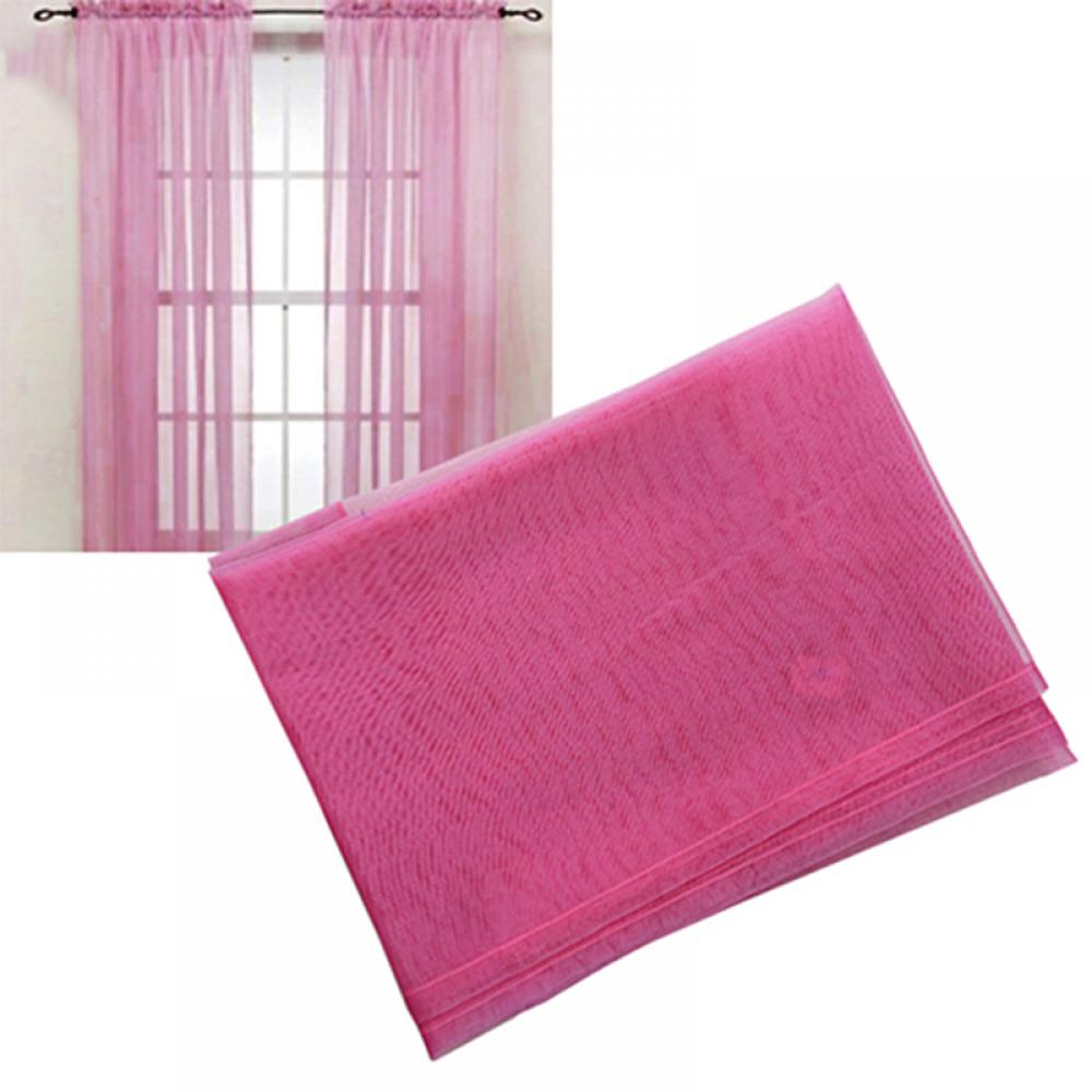 16 colori filato di vetro trasparente finestra mantovana tende bianche trasparenti soggiorno telecamera da letto finestra voilà tenda di tulle sulla asta: Oro