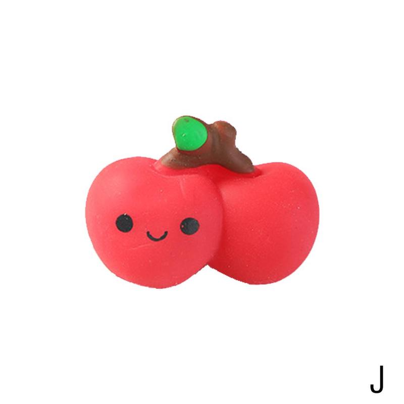 Soft Silicone Avocado Squishy Fruit Package Peach Watermelon Banana Cake Squishies Slow Rising Squeeze Toy Antistress Toys: J