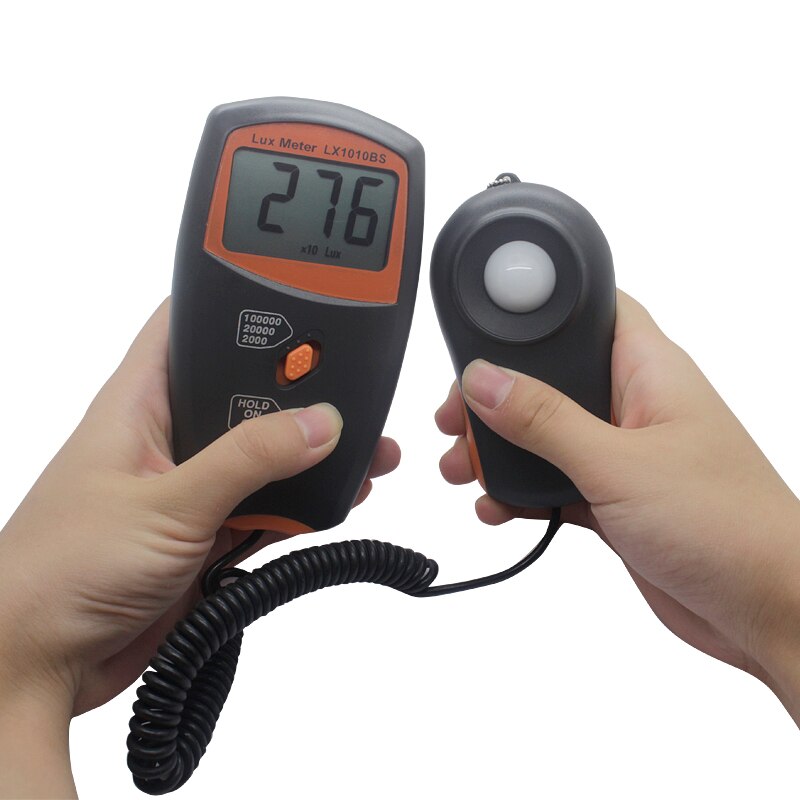 Handheld Digital Lux Meter LX1010BS Light Measurement Range:1~100,000 Lux