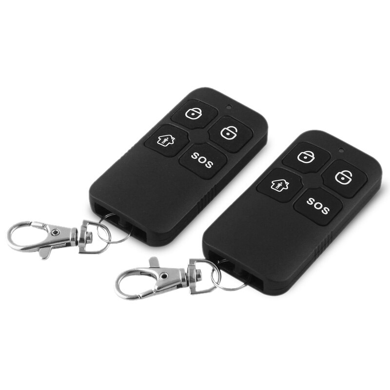 5 x Wolf-Guard 433MHz Wireless Waterproof Black RF 4 Keys Remote Control Keyfobs for Home Anti-Theft Alarm Sceurity System