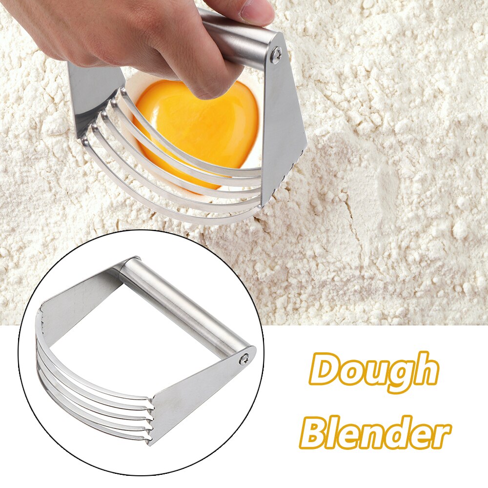 1Pc Baking Dough Blender Flour Mixer Stainless Steel Kitchen Blades Manual Confection Durable Butter Pastry Cutter Bakewae Tools