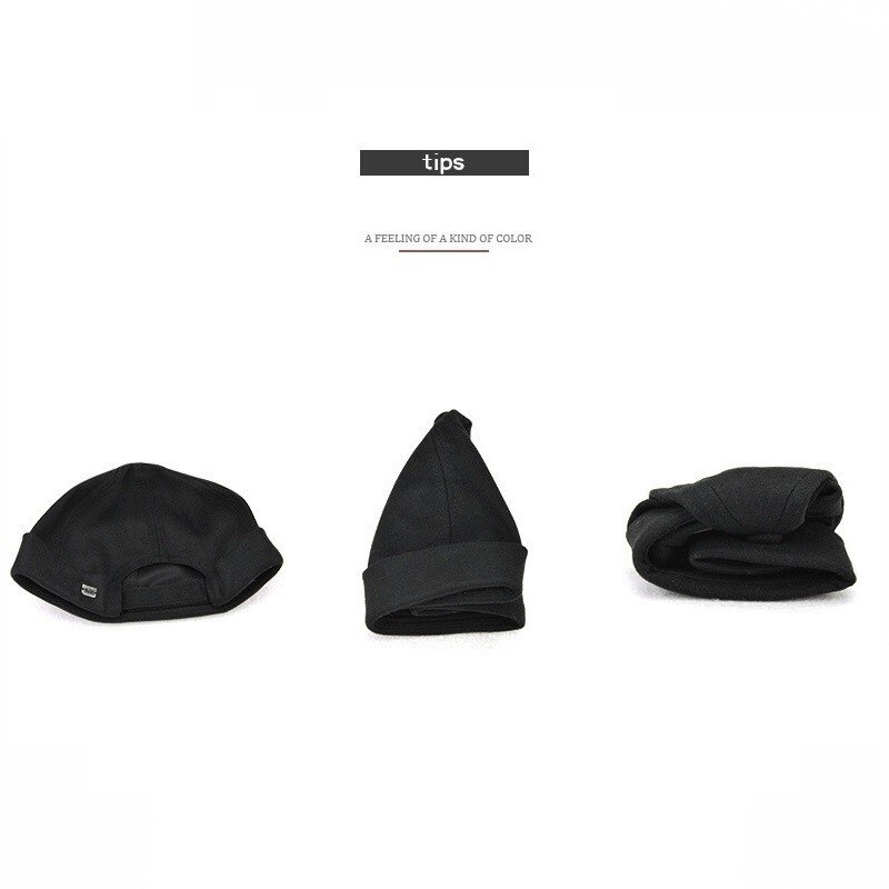 JAMONT – chapeau rond unisexe de Style chinois pour hommes, casquette de Couple à bride, couleur unie, à la , miki,
