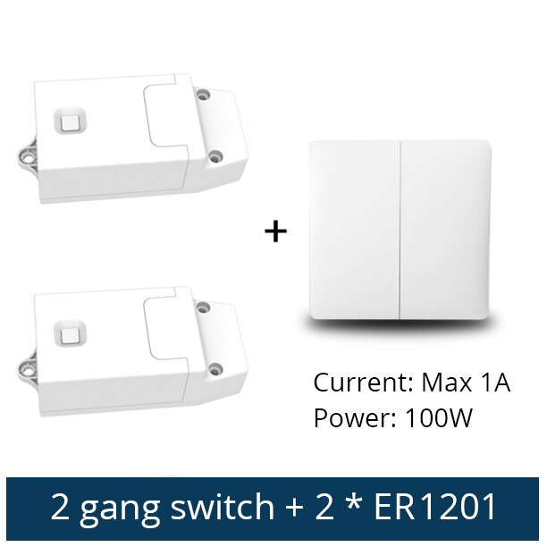 Benexmart Tuya WiFi Switch with Kinetic Wireless Remote Control Alexa Echo Google Home Voice Control Wall Switch No Need Battery