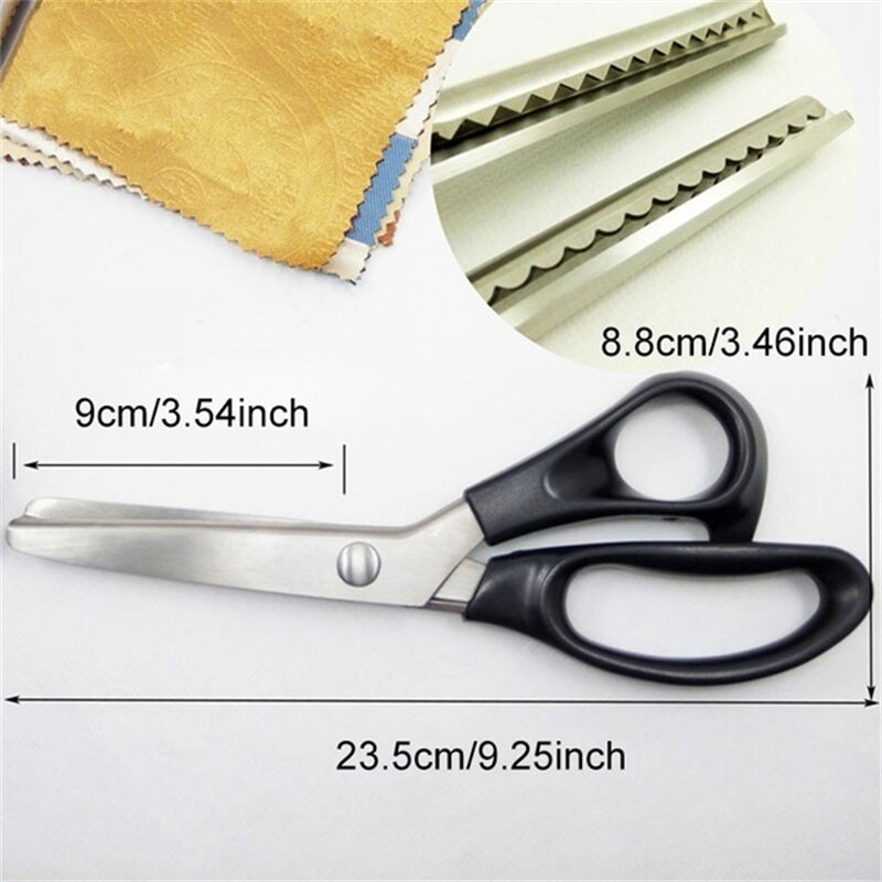 Tesoura de costura alfaiate scissor com dentes triangulares redondos para costura needlework artesanato profissional costurando ferramentas diy