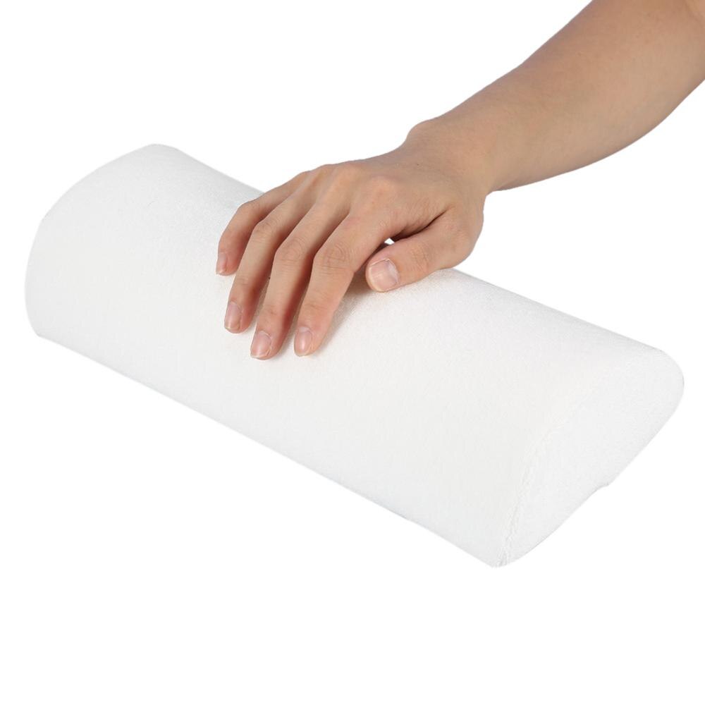 10 Colors Soft Hand Rests Washable Hand Cushion Sponge Pillow Arm Rests Small Manicure Hand Pillow Cushion Nail Art Accessories: White