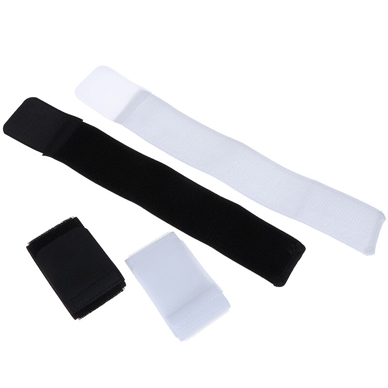 1 paar Verstelbare Elastische Sport Bandage Sport Bevestiging Riem Voetbal Shin Guard Blijven Vaste Bandage Tape Scheenbeschermers