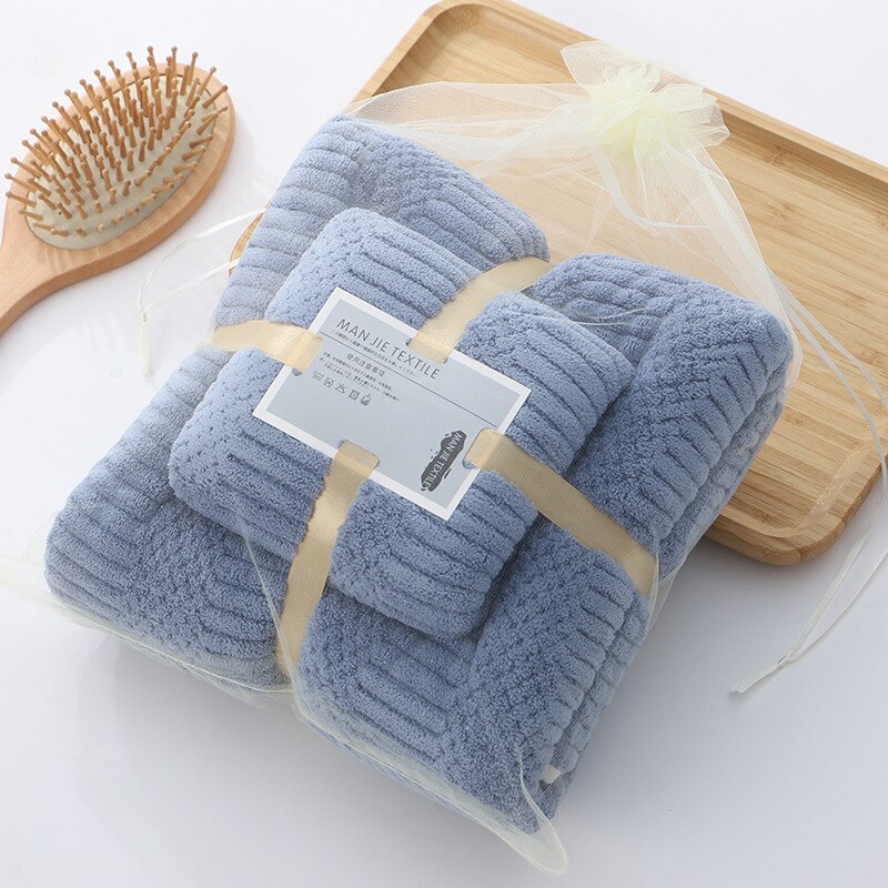 Jivetulu Badhanddoeken Voor Volwassenen Zachte Microfiber Strandlaken Badkamer Handdoek Set Luxe Kleine Handdoek Grote Douche Handdoek Set: Dark blue