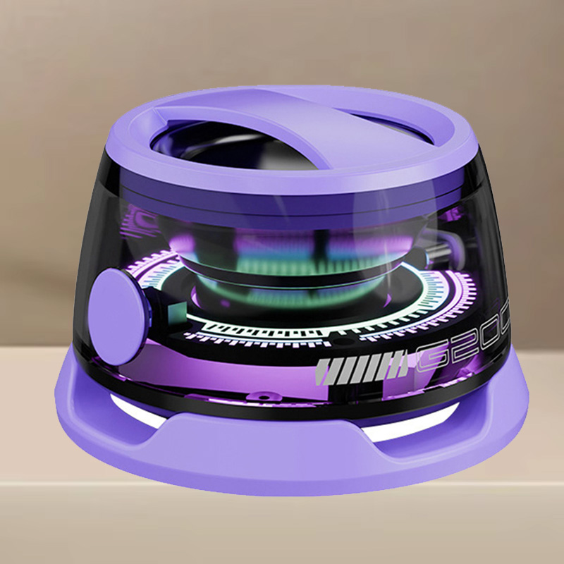 G200 bärbara mini bluetooth-högtalare rgb-belysning magnetisk högtalare  bt5.3 mini-ljudboxar 7 timmars uppspelning telefonhållare: Lila