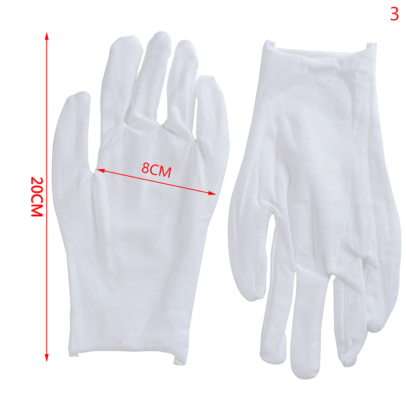 Hvide handsker ren bomuld lektier papirvarer etikette arbejdsbeskyttelse bomuldshandsker svedklud hvide bomuldshandsker: Grøn