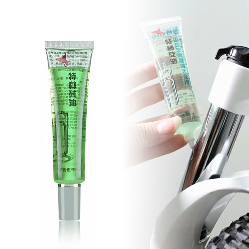 Suspensión de aceite para bicicleta de montaña, horquilla delantera de silicona, lubricante, mantenimiento antioxidante, amortiguación de silicona para ciclismo, aceite especial