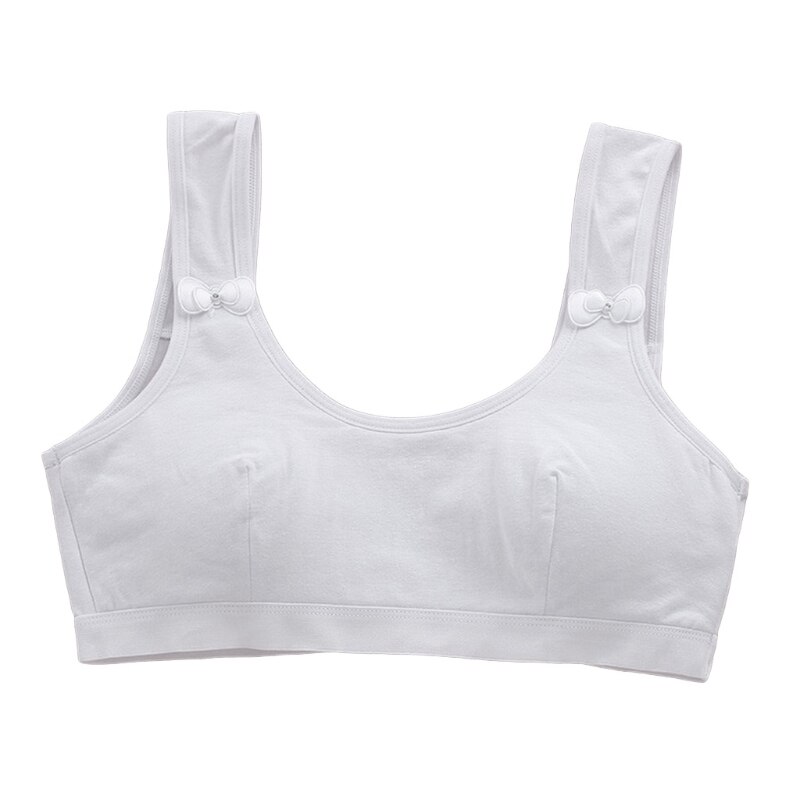 Crop top con spugna imbottita reggiseno da allenamento sportivo per ragazze intimo morbido per reggiseno da allenamento per reggiseno in cotone per ragazze adolescenti