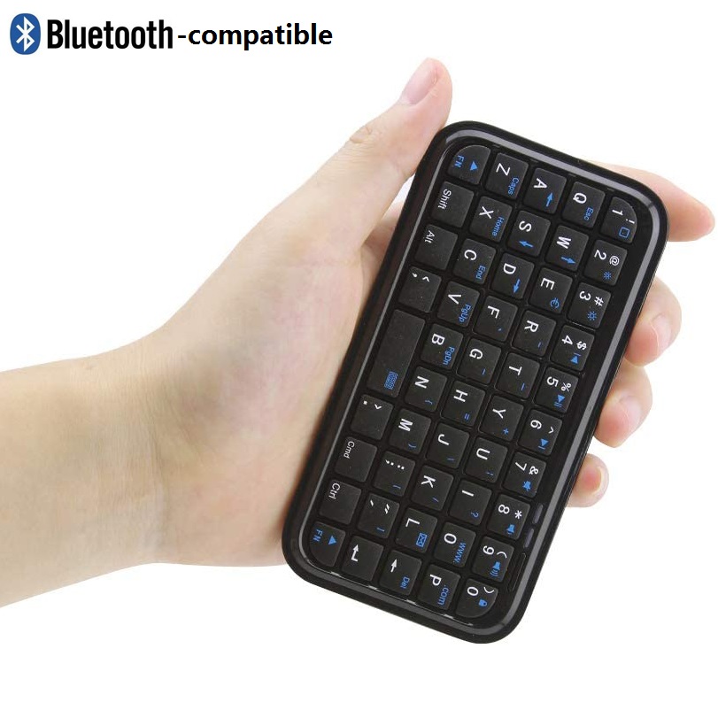 Bluetooth-kompatibelt 3.0- tangentbord uppladdningsbart mini-smalt trådlöst litet bärbart 49 -tangent tangentbord för surfplattor smartphone