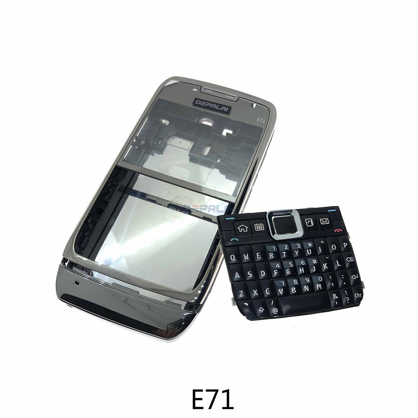 Voor Nokia E63 E71 E72 Behuizing Voorkant Faceplate Frame Cover Case + Back Cover Batterij Deur Cover + Toetsenbord