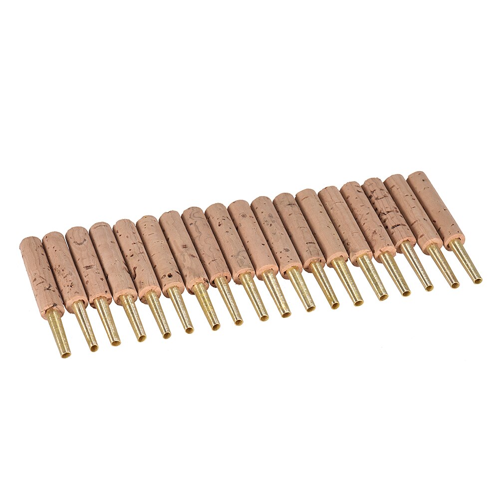 Ammoon 18 stuks/pak hobo rieten nietjesbuizen onderdelen 47mm met kunststof koffer accessoires voor houtblaasinstrumenten