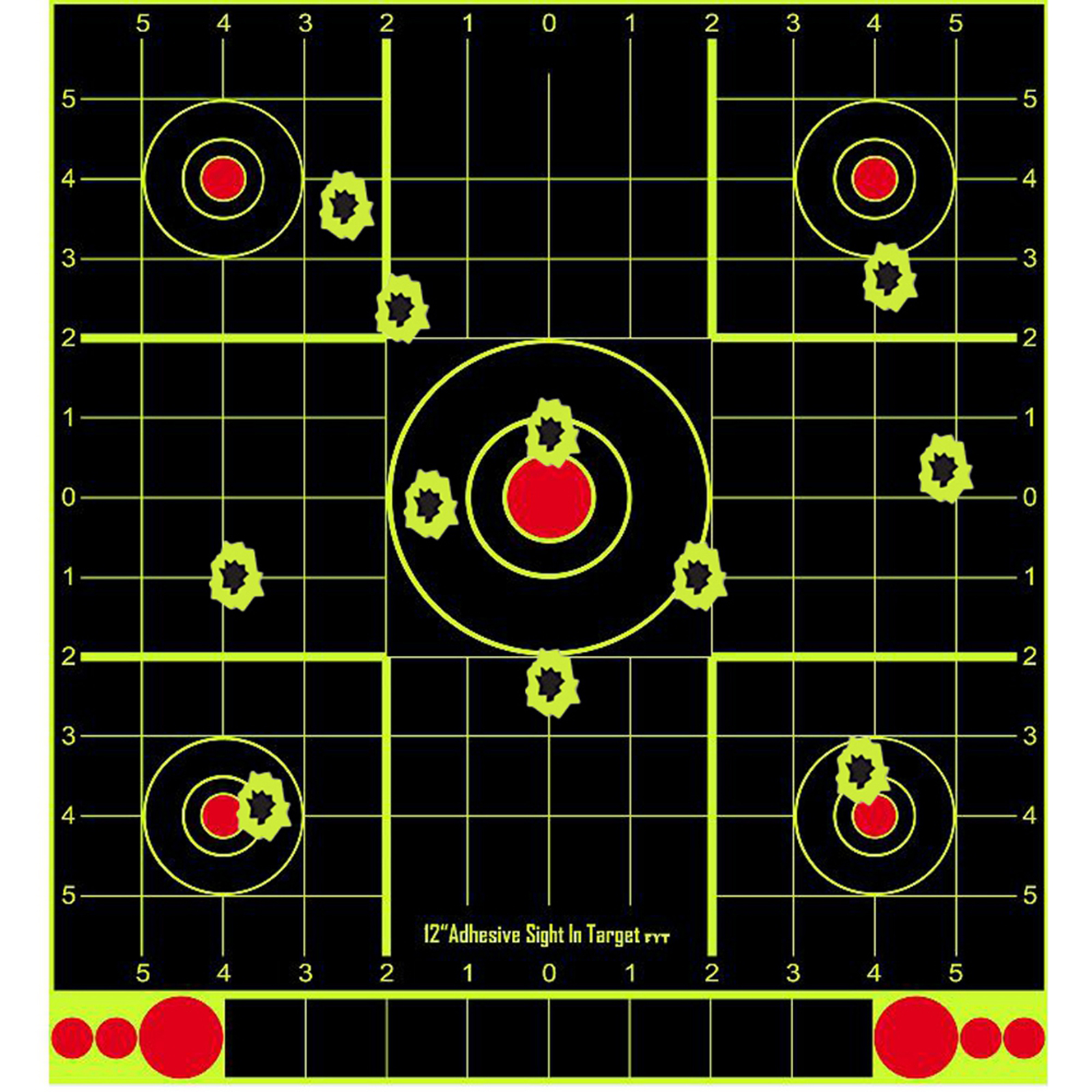 10pcs 12'' Shooting Paper Target Self-Adhesive Splatter Targets Supplies