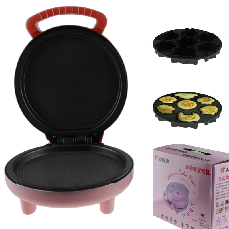Mini Multi-function Cake Machine Home Automatic Electric Baking Double-sided Cartoon Pancake Machine