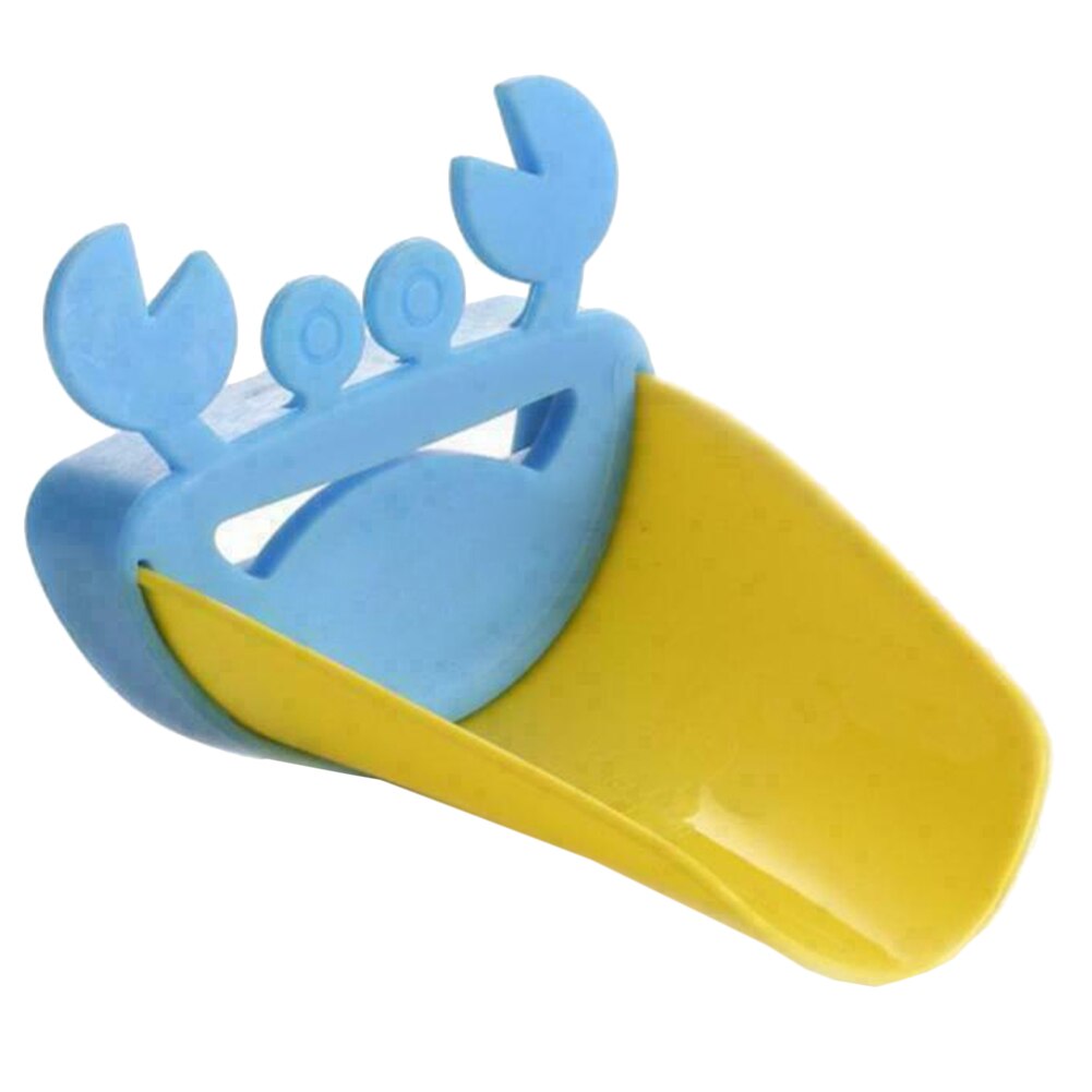 Kinderen Kids Kraan Extender Sink Tap Water Bad Handen Wassen Speelgoed Voor Badkamer: blue yellow