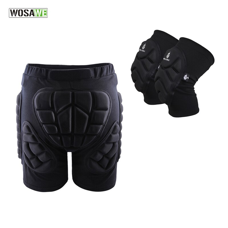 Udendørs sport beskyttende hoftepude knæbeskyttere ski skate skateboard snowboard beskyttelse modstand rulle polstrede shorts: Xxxl