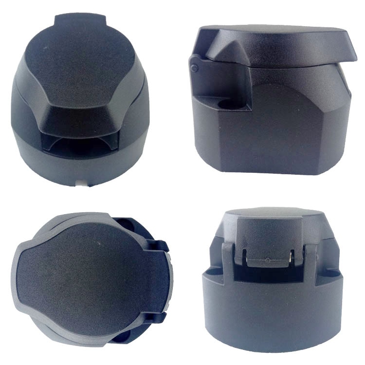 13-Pin Trailer Socket Black Frosted Materials 13-Pole Trailer Socket 12V Tow Bar Towing Socket