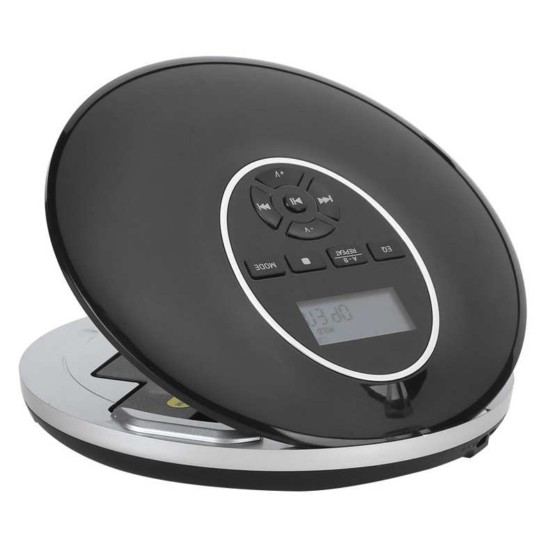 CD Player Stereo Earbud Q50 Small Portable CD Player For Students HD Repeater LCD Display Stereo Earbud cd player portable