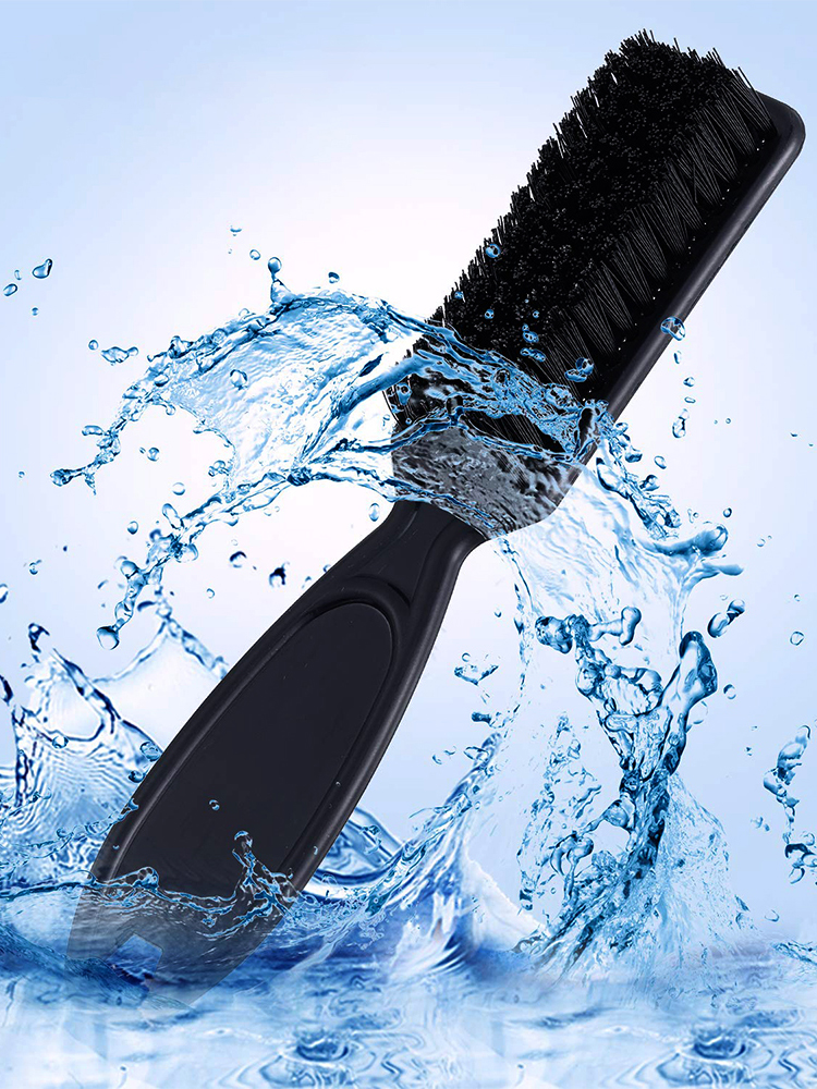 Ensemble de brosses de barbier pour hommes, plumeau pour le visage, ensemble de barbe, brosse à cheveux cassés, brosse ronde de coiffure pour le cou
